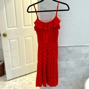 Ella Moss striped spaghetti strap dress size small